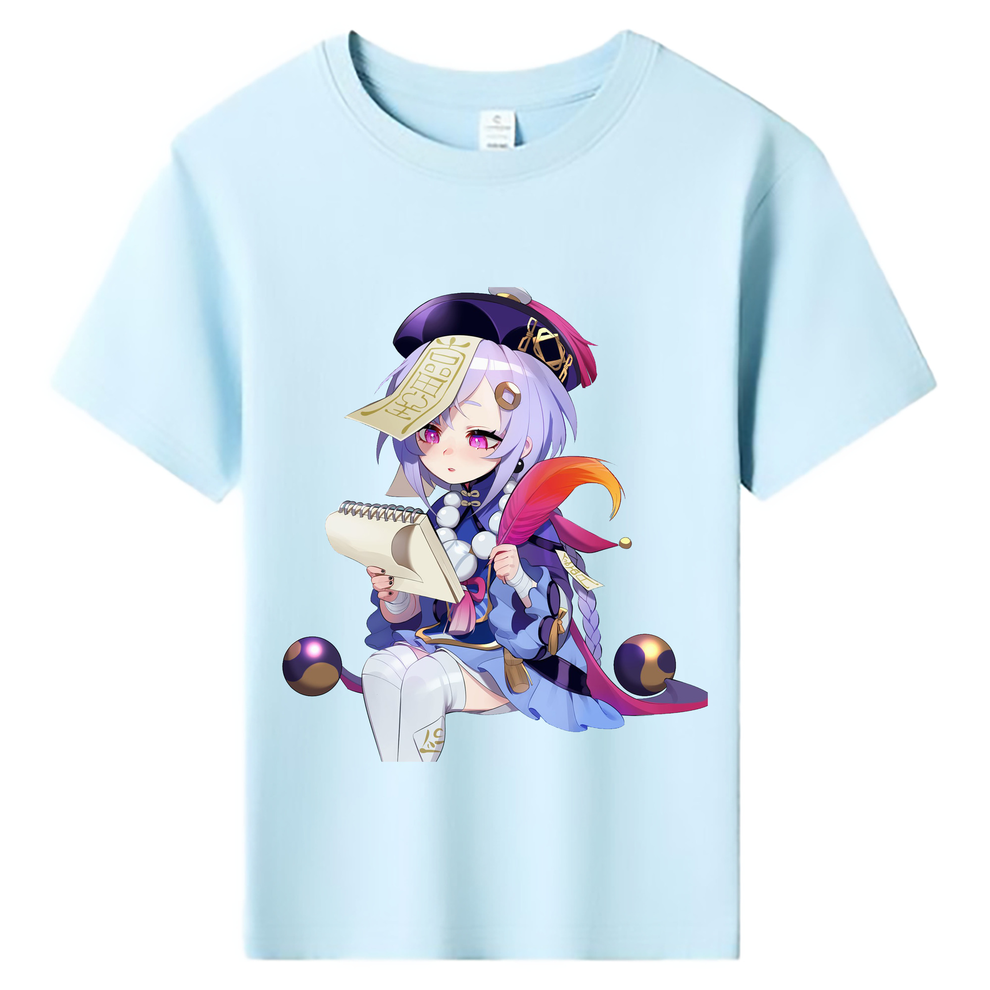 げんし神 七七 なな  genshin Nana 綿100％キッズTシャツ（フロントプリント）